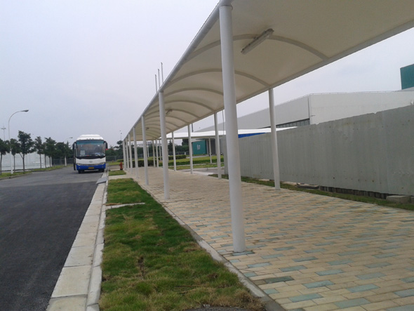 公交车站膜结构